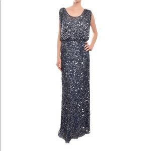 Aidan Matoxx sequin blouson dress